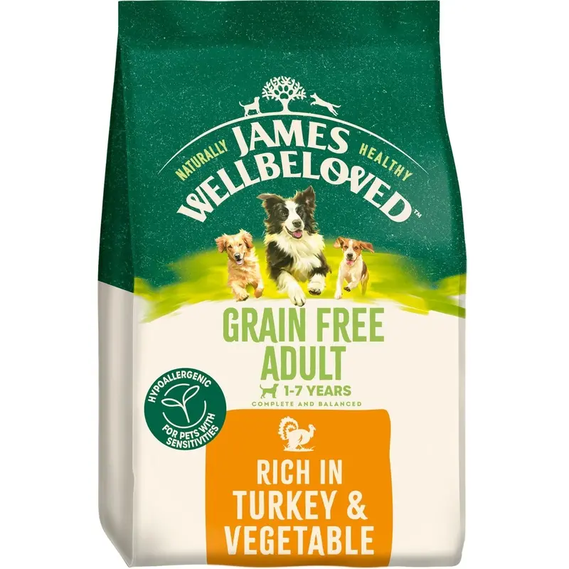 Grain Adult Turkey & Veg Free Dry Dog Food - 4.5Kg