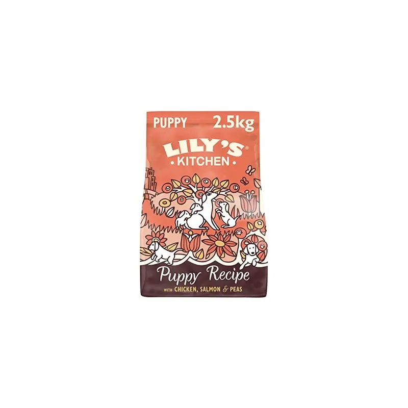 New Lilys Kitchen Natural Puppy Dry Dog Food Chicken & Peas Salmon 18089 2.5Kg