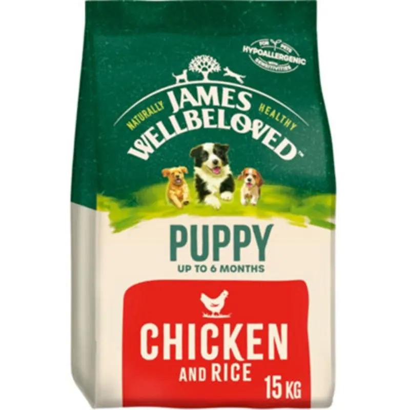 James Wellbeloved Dog Puppy Chicken & Rice 15Kg
