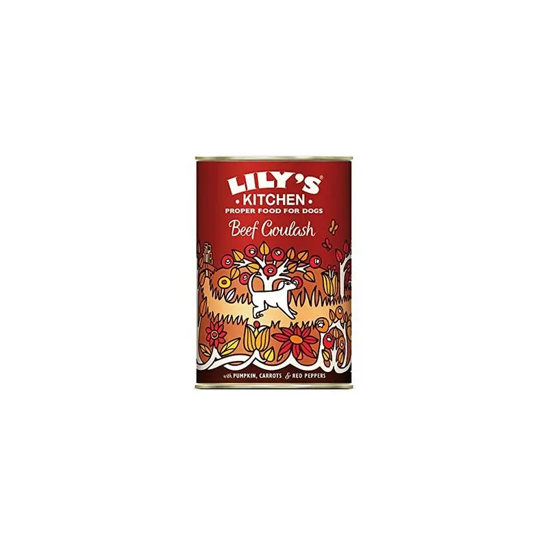 Lilys Kitchen Beef Goulash - Natural Complete Adult Dog Wet Food (6 X 400G) Size 6