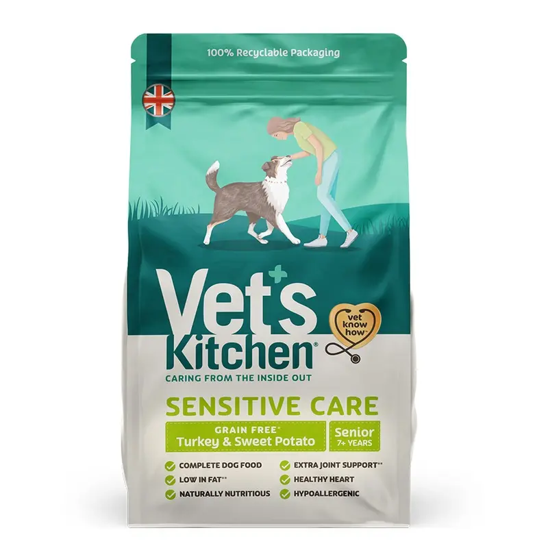 Vets Kitchen Grain Free Dry Dog Food Sensitive Care Turkey And Sweet Potato 2.2Kg