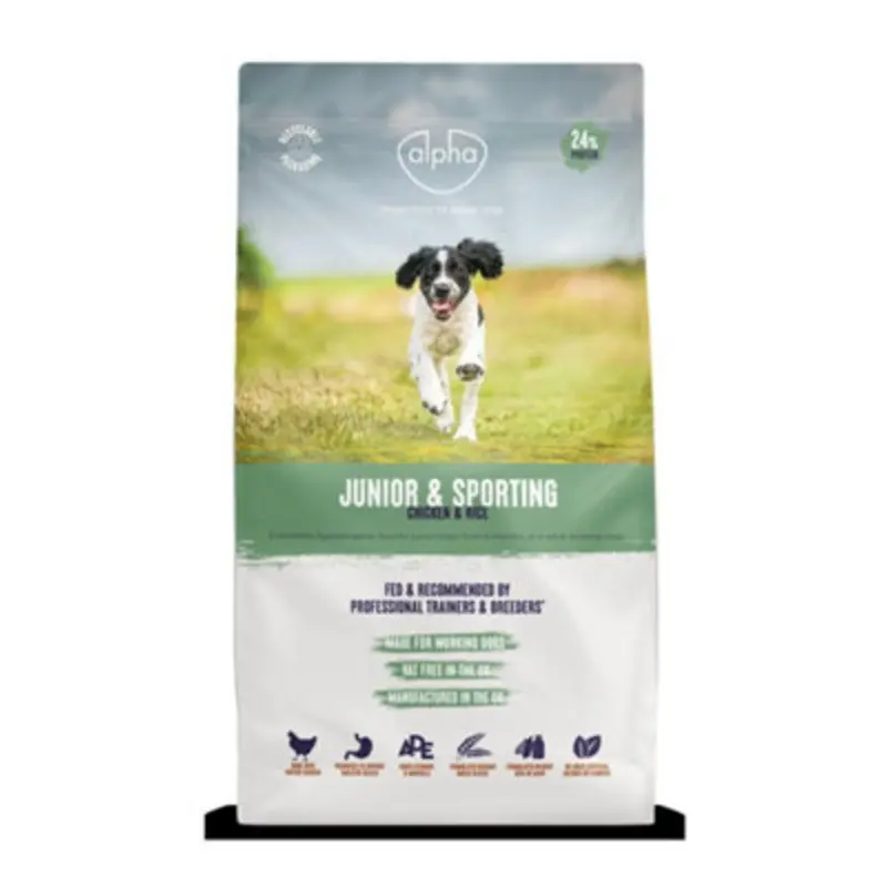 Alpha Junior & Sporting Chicken And Rice 15Kg