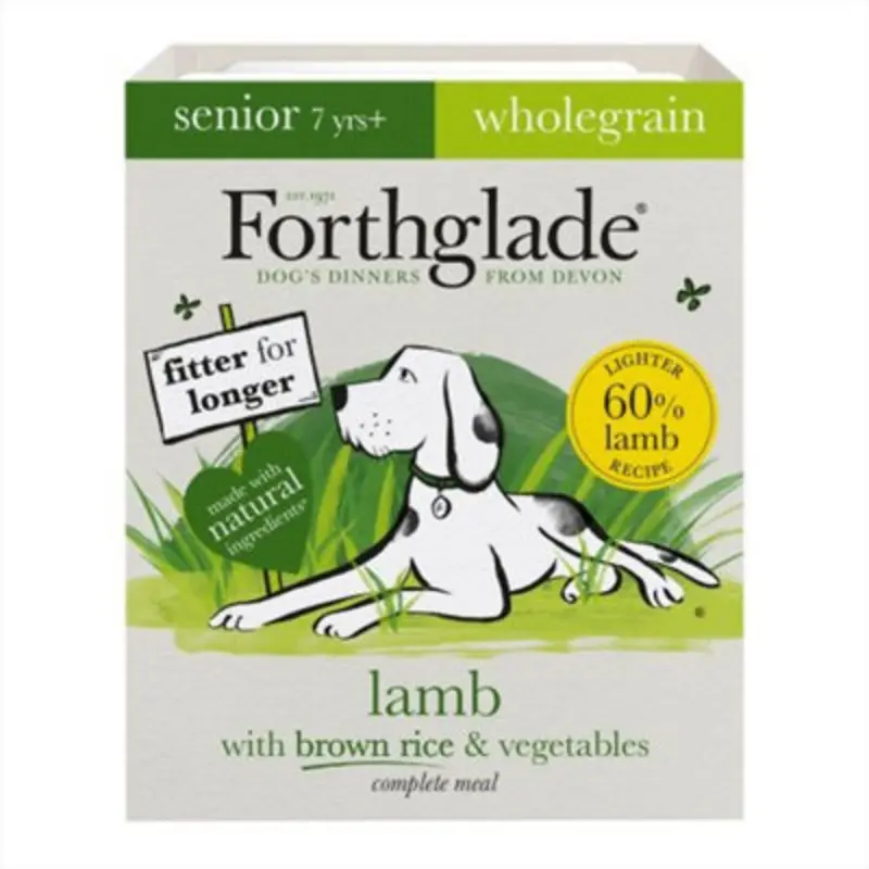 Forthglade Fg Wholegrain Lamb Rice & Veg Comp Senior 395G (Pack Of 18) Brown