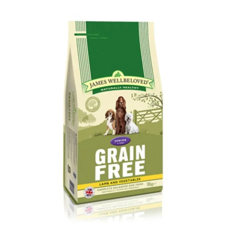 James Wellbeloved Adult Dog Senior Free Lamb Kibble Dog Food 10Kg Grain