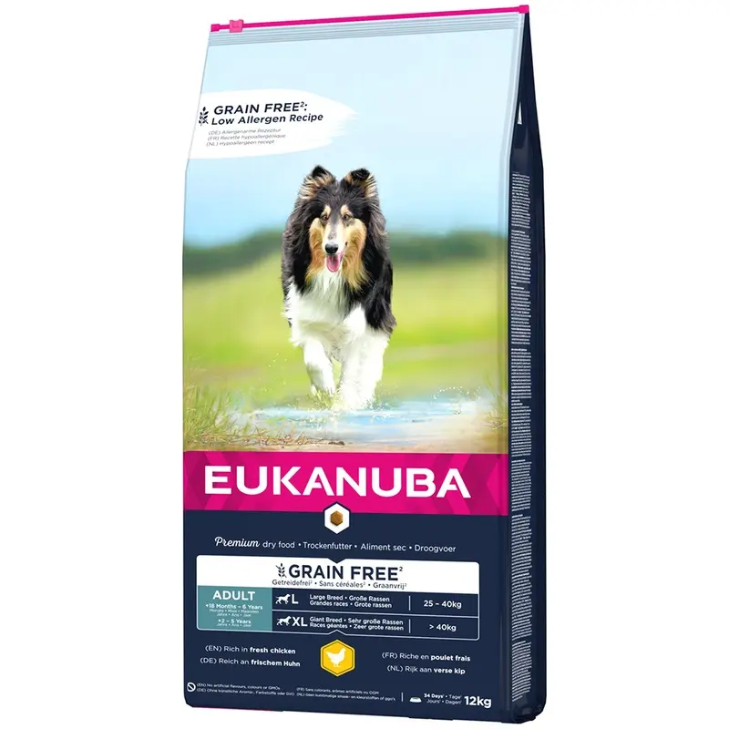 Eukanuba Grain Free Large Breed Adult  Chicken - 12Kg
