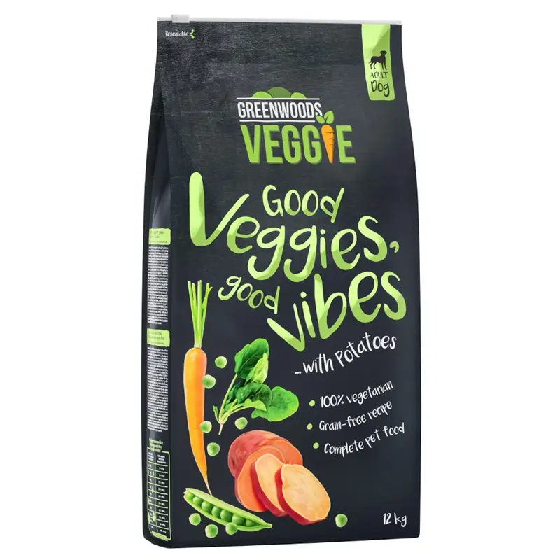 Greenwoods Veggie (Sweet) Potatoes With Peas, Carrots & Spinach - 12Kg