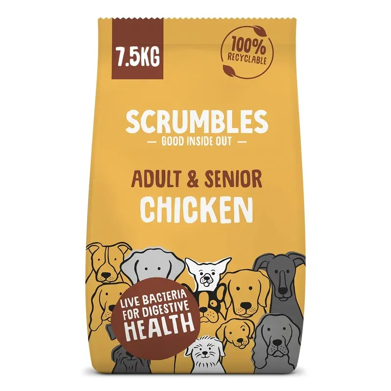 Scrumbles Chicken Dry Dog Food For Adult And Senior Dogs - 7.5Kg