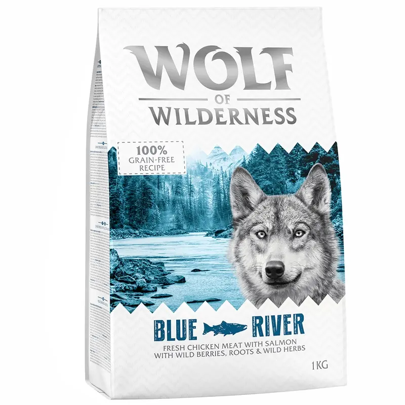 Wolf Of Wilderness Adult "Blue River" - Salmon - Grain-Free - 1Kg
