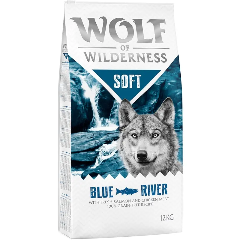 Wolf Of Wilderness Soft "Blue River" - Salmon - 12Kg