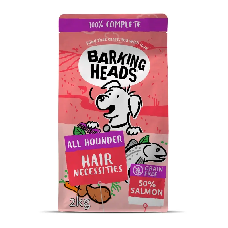 Barking Heads All Hounder Hair Necessities Salmon - 2Kg