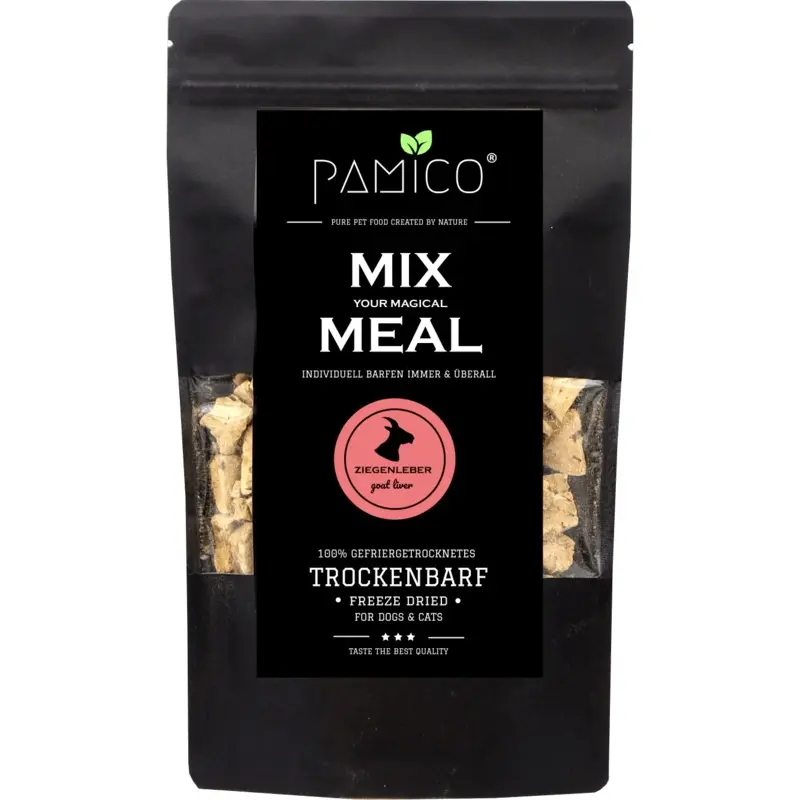 Pamico Blue/Red/Yellow Mix Meal Freeze-Dried Goat Liver 120G