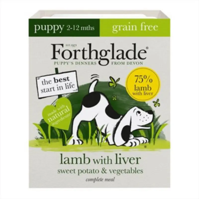 Forthglade Fg Free Lamb Liver & Veg Complete Puppy 395G X 18 Grain