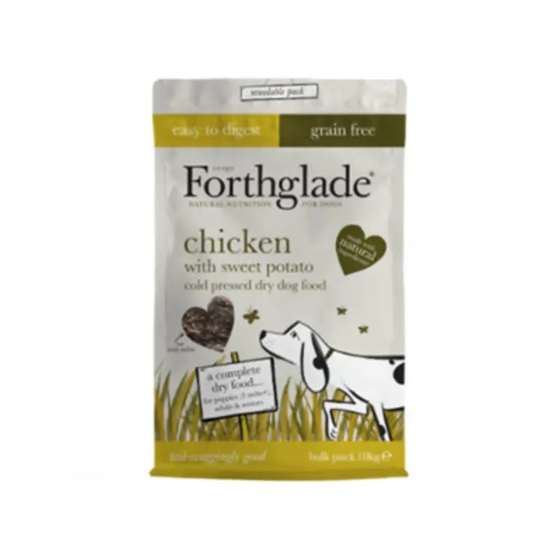 Forthglade Grain Fg Natural Dry Cold Pressed Chicken Free 10Kg