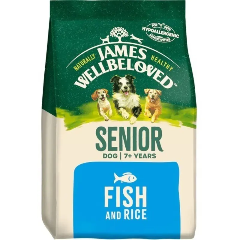 James Wellbeloved Senior Dog Dry Food Fish And Rice - 15Kg