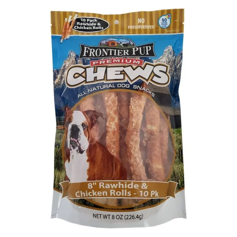 Frontier Pup Chicken/Rawhide Roll