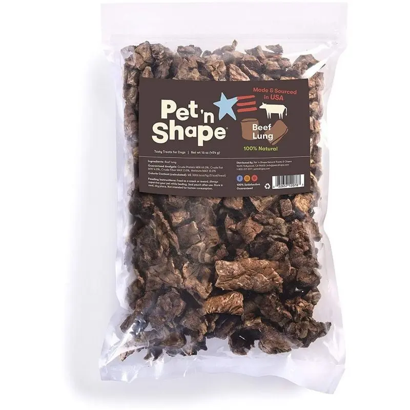 Pet n Shape Beef Lung Bites Dog Treat