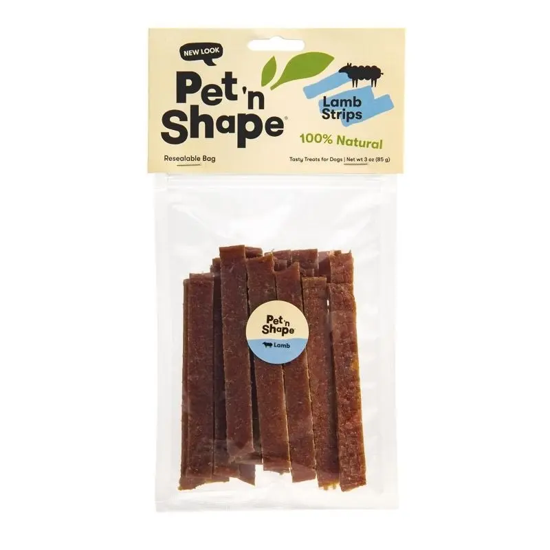 Pet'n Shape Lamb Strips Dog Treat