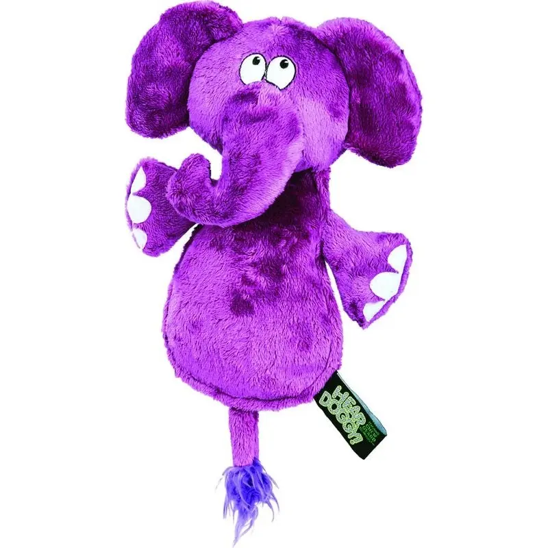 Hear Doggy Flat Ultrasonic Dog Toy Elephant