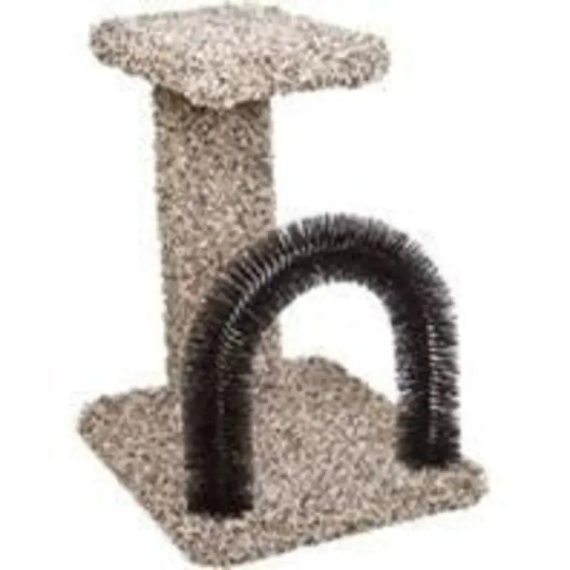 Kitty Brush-N-Perch 13.5x15.75x20.5 Nat