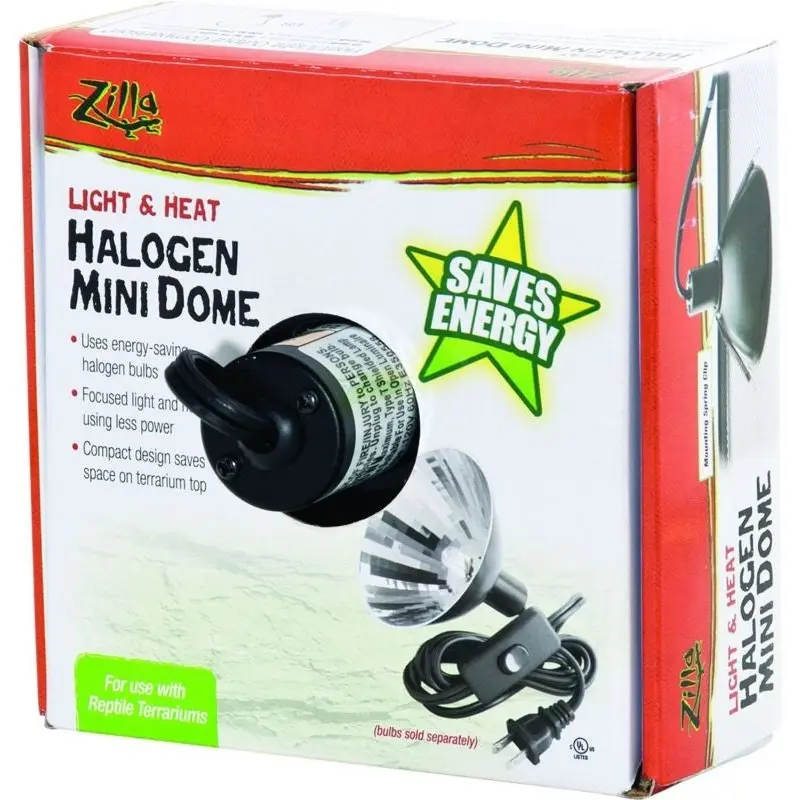 Zilla Light And Heat Halogen Mini Dome Fixture