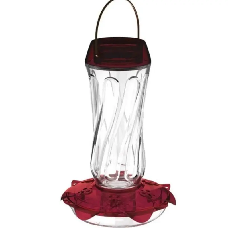 Classic Glass Hummingbird Feeder 16oz Orange