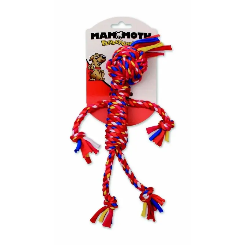 Mammoth FlossyChews Small Cloth Rope Man Dog Toy