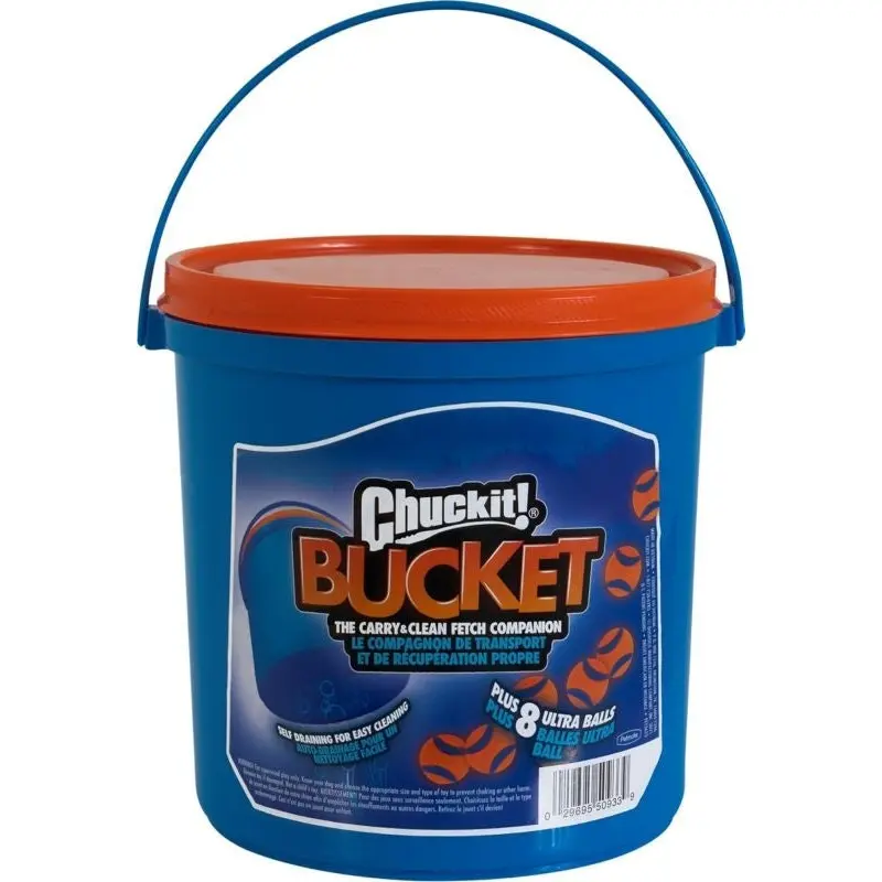 Chuckit Bucket Ultra Ball Md 8 Pk Bacon