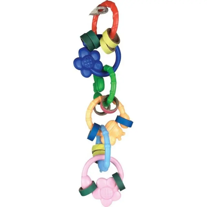 Happy Beaks Flowerringz Bird Toy 10X3X3inch