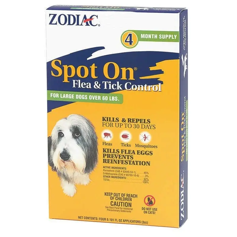 Zodiac Spot On Flea / Tick Control For Dogs LG