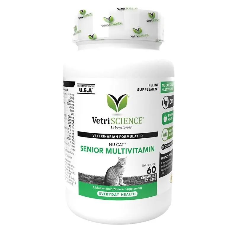 VetriScience NuCat Senior MultiVitamin Chew Tablet