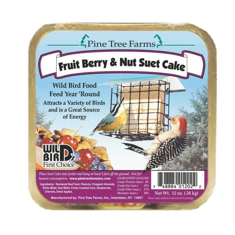 Fruit Berry Wild Bird Suet Cake 12oz