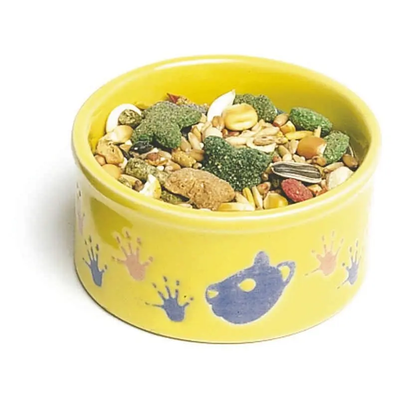 Hamster Pawprint Petware Dish 6.5 x 8.5 x 9.25