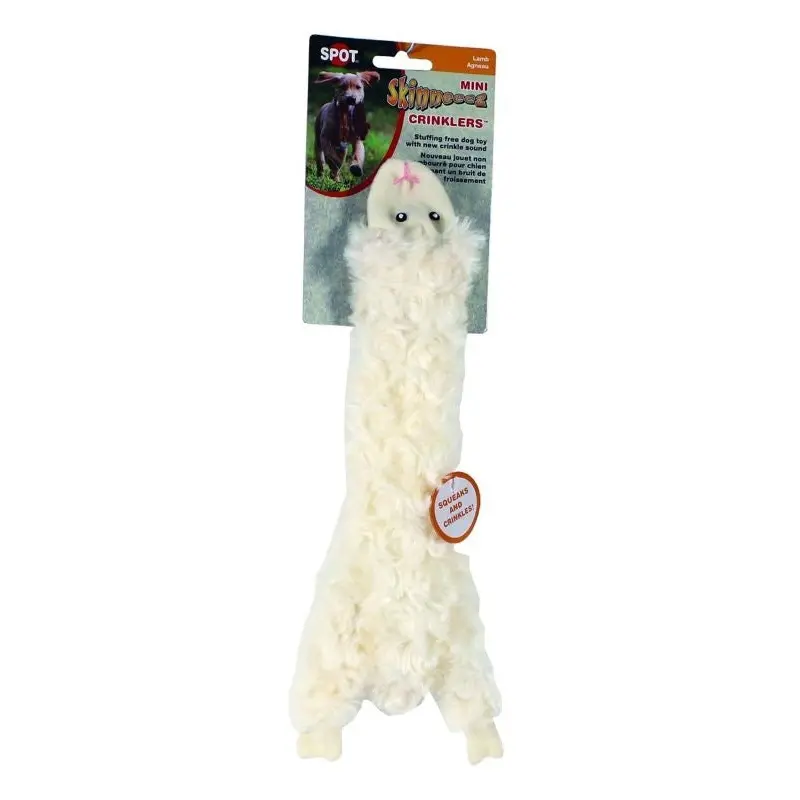 SPOT Mini Skinneeez Crinkler Lamb 14in Lamb