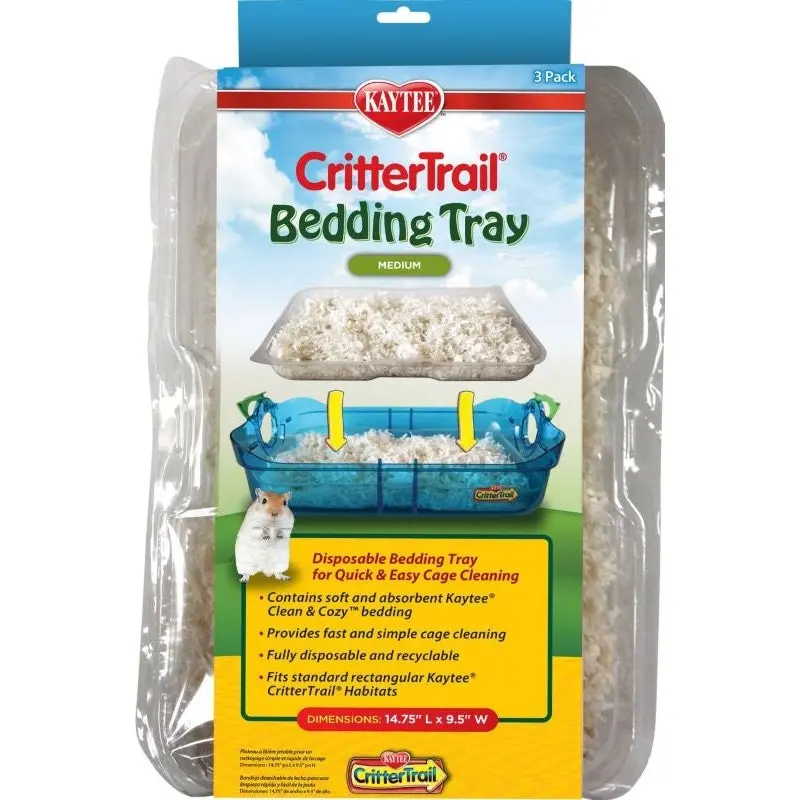 Kaytee Crittertrail Bedding Tray 3 Pack