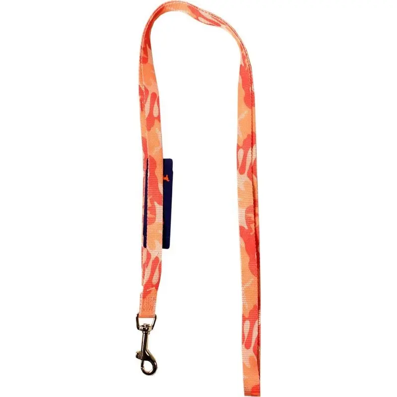 Ribbon Overlay Single Thick Dog Lead 6ft Camo