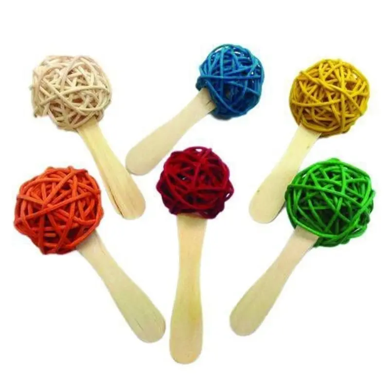 Java Wood Popsicle Bird Foot Toy 6pk