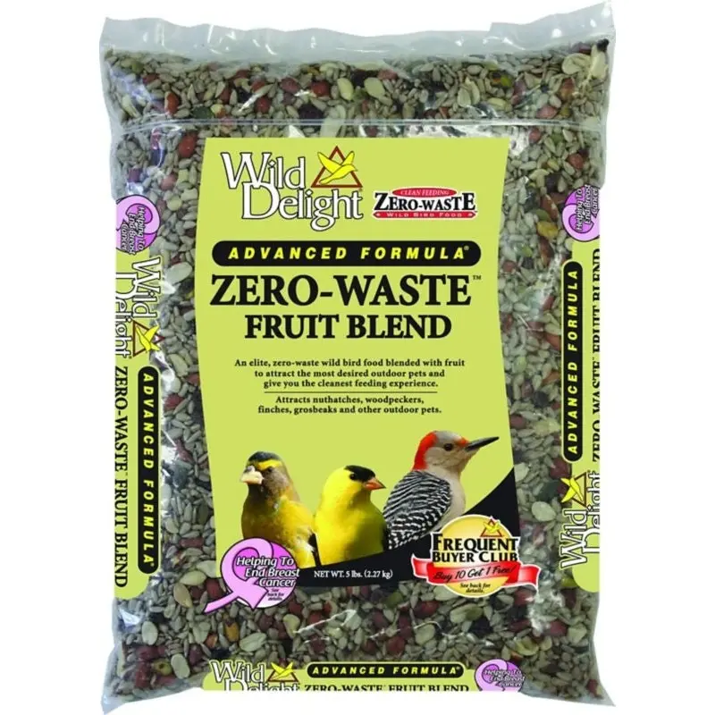 Wild Delight Zero Waste Fruit Blend Bird Food 5lb
