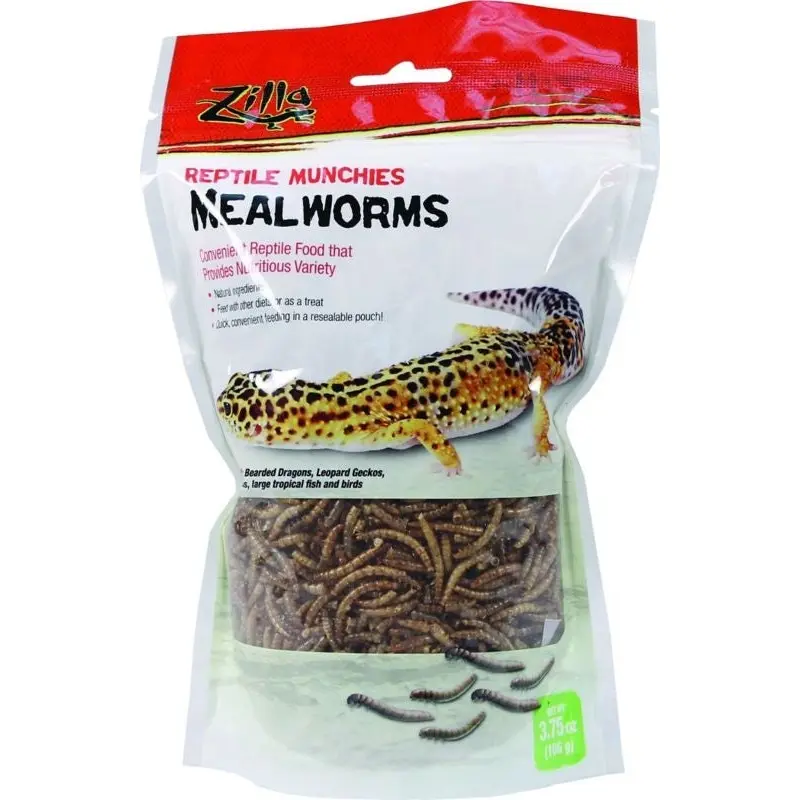 Zilla Reptile Munchies Mealworms 3.75 Oz.