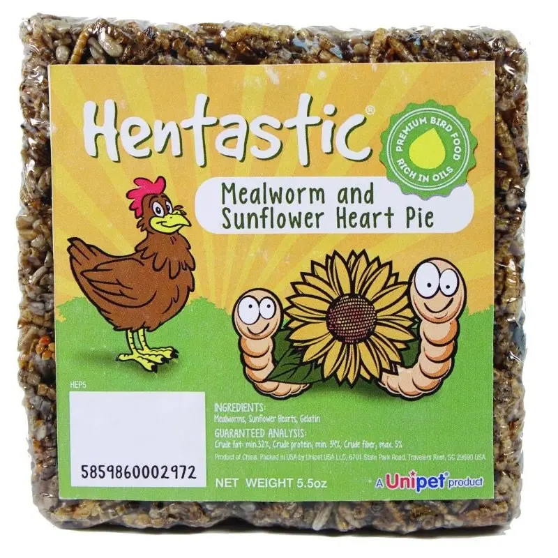 Hentastic Mealworm And Sunflower Heart Pie 5.5oz