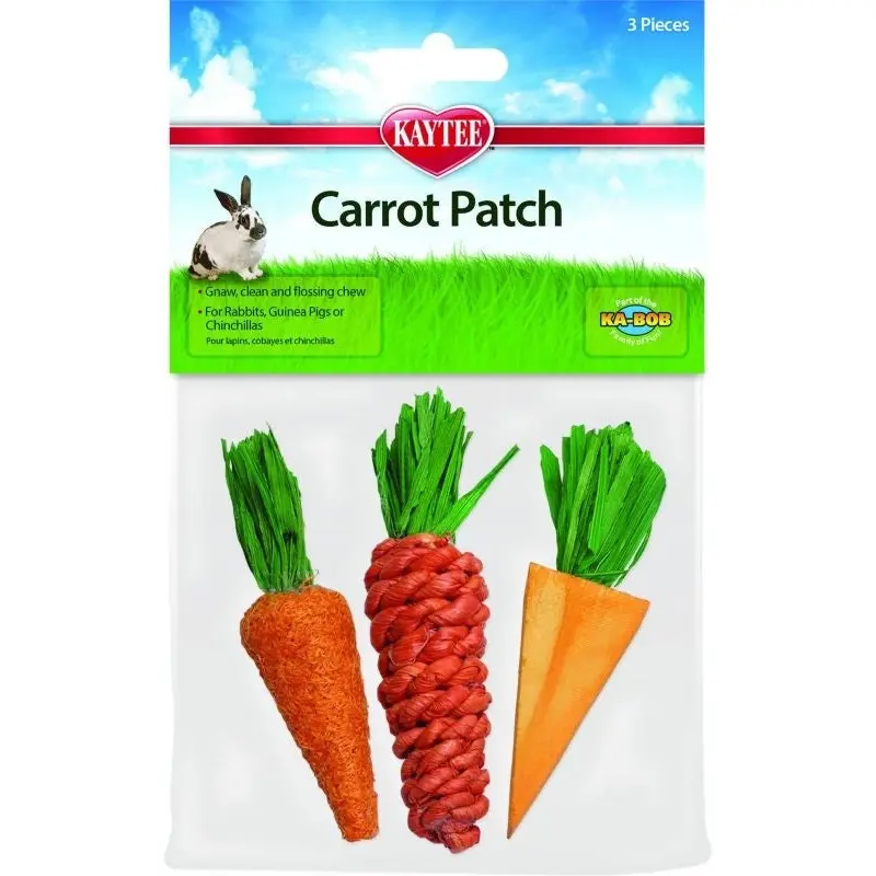 Kaytee Carrot Patch Small Animal Chew Toy