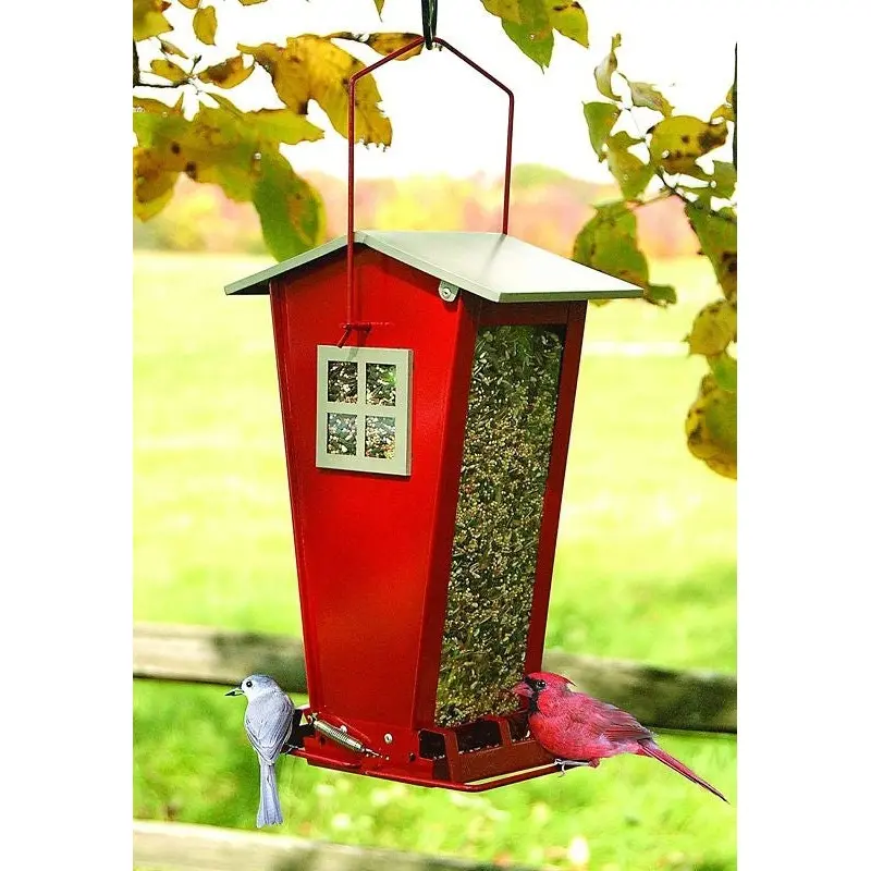 Audubon Snack Shack Squirrel Resistant Feeder Red