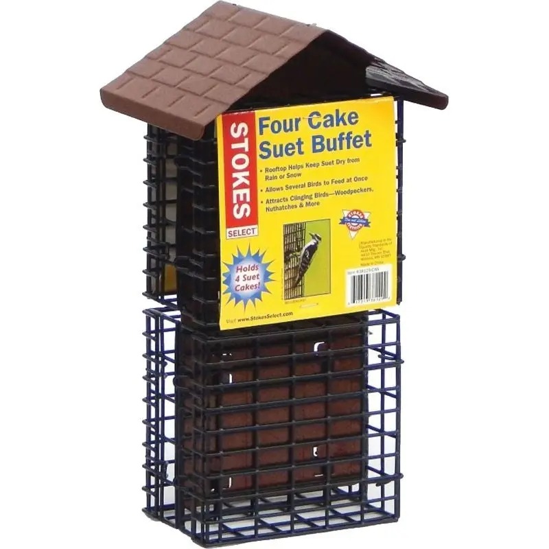 Stokes Four Cake Suet Buffet Brown