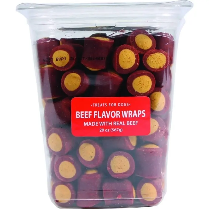 Triumph Beef Flavor Wraps Dog Treats - Beef 20oz