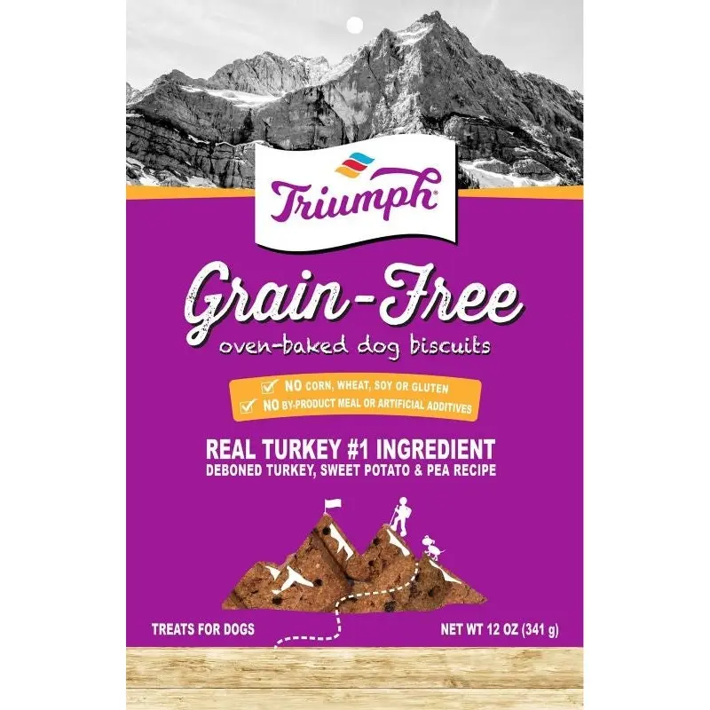 Triumph Triumph Grain Free Dog Biscuits-Turk 12oz