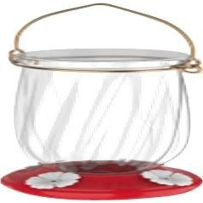 Tulip Plastic Hummingbird Feeder 22 oz Red