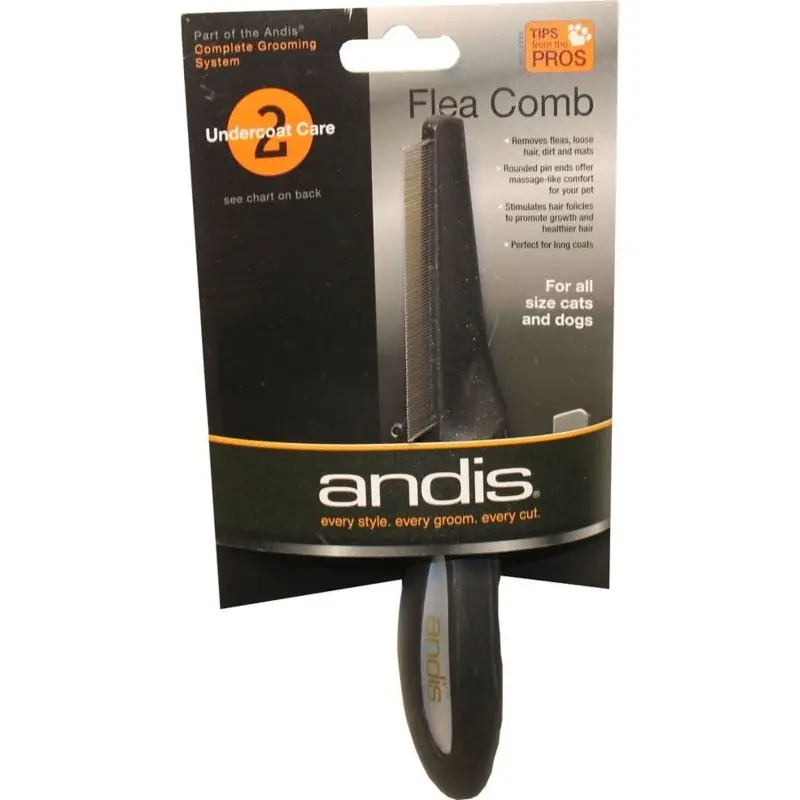 Andis Premium Flea Comb Black