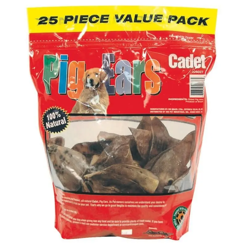 Bag Of Pig Ears Dog Treats Bag of 25 n/a