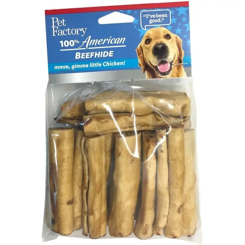 Pet Factory Usa Beefhide Flavor Mini Roll-15 Pk