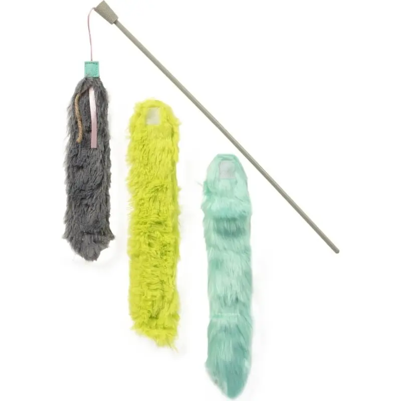 Smartykat Crazy Catch Breakaway Plush Wand Cat Toy