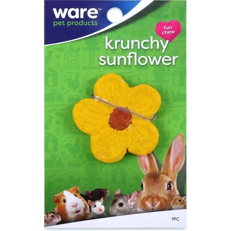 Critter Ware Krunchy Sunflower Yellow/Brown